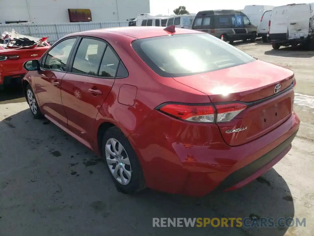 3 Photograph of a damaged car JTDEPMAE8MJ164843 TOYOTA COROLLA 2021