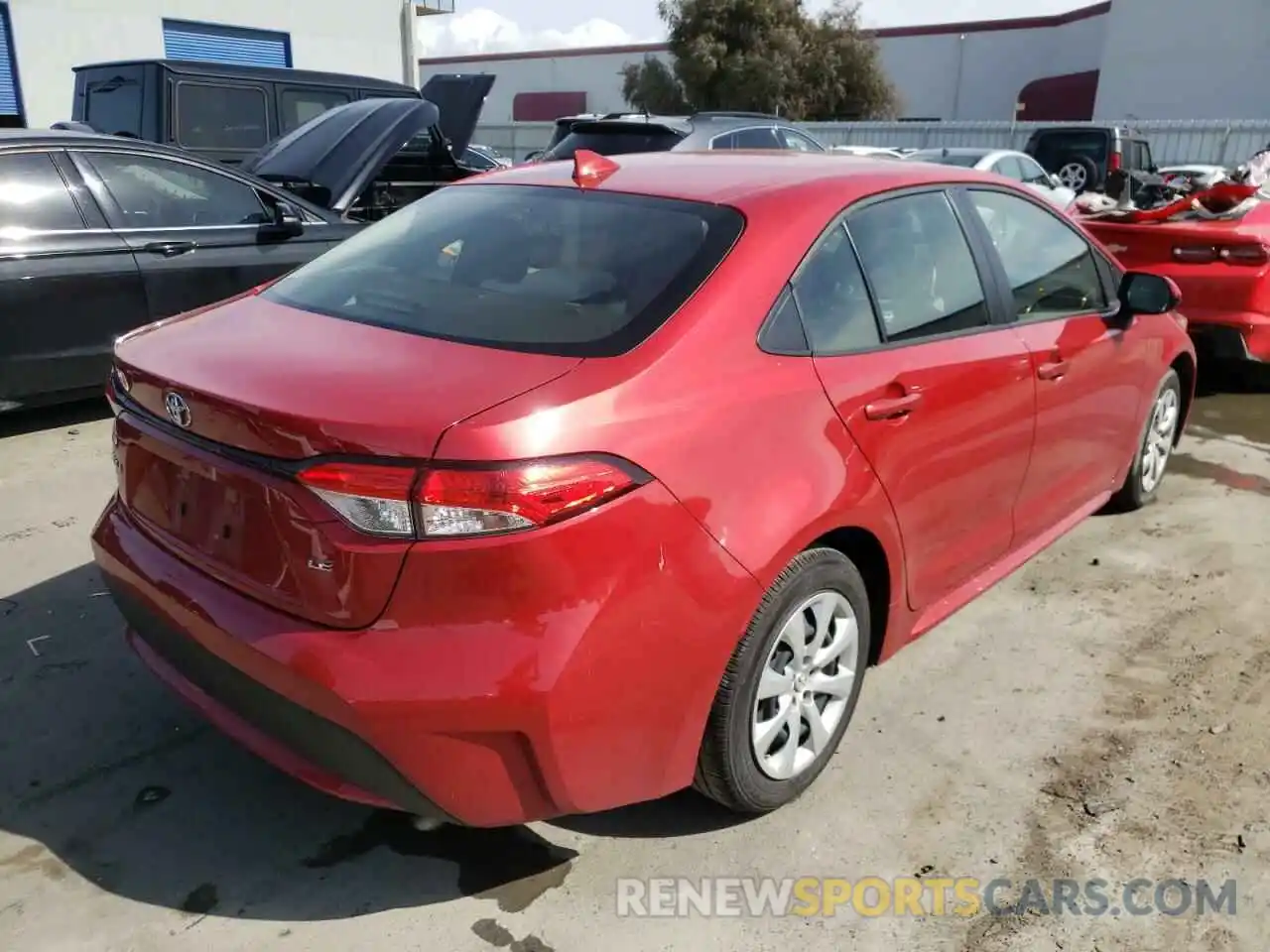 4 Photograph of a damaged car JTDEPMAE8MJ164843 TOYOTA COROLLA 2021