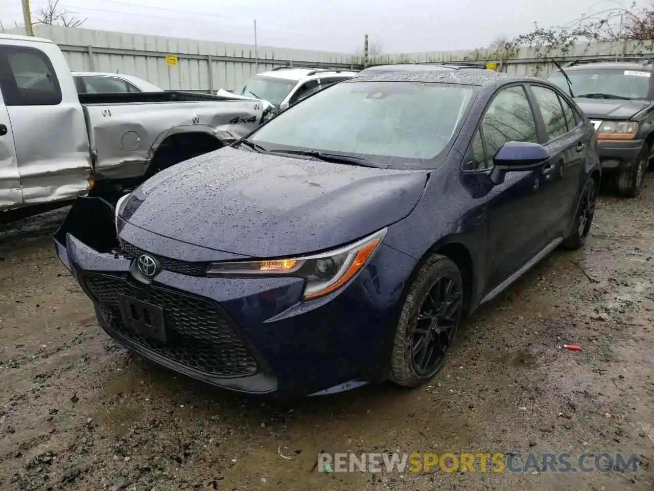 2 Photograph of a damaged car JTDEPMAE8MJ165216 TOYOTA COROLLA 2021