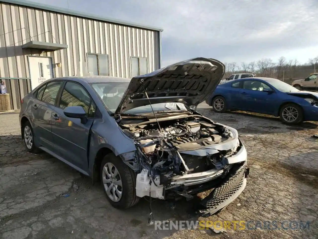 1 Photograph of a damaged car JTDEPMAE8MJ165362 TOYOTA COROLLA 2021