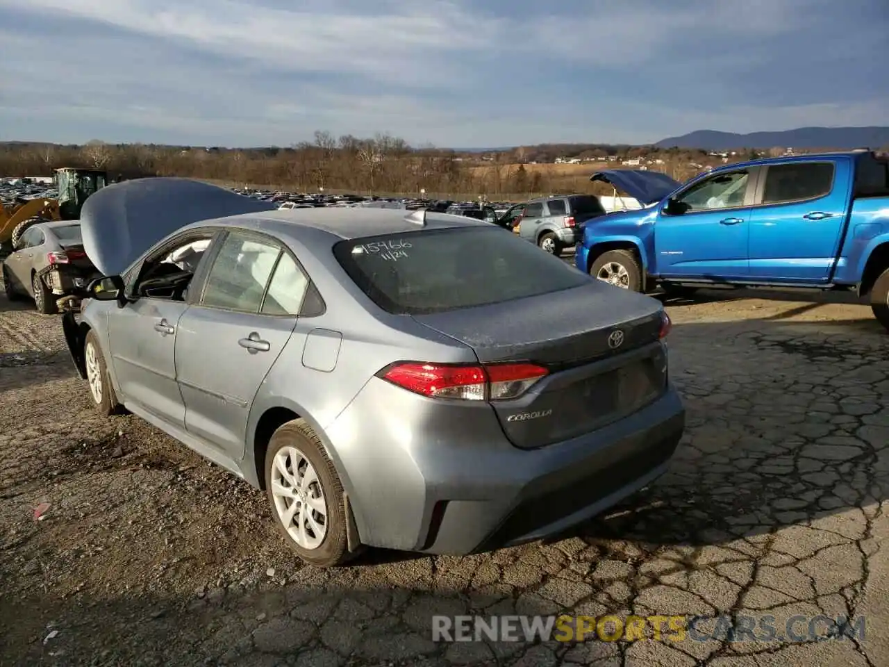 3 Photograph of a damaged car JTDEPMAE8MJ165362 TOYOTA COROLLA 2021