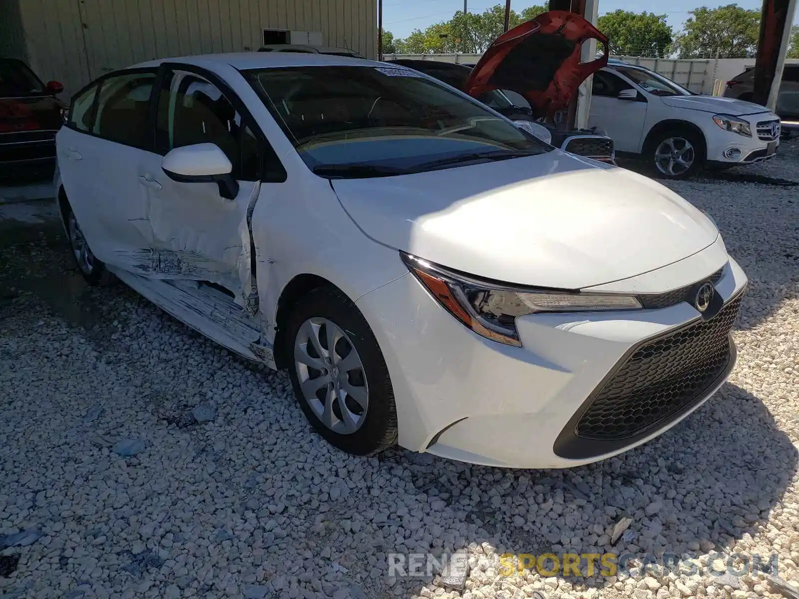 1 Photograph of a damaged car JTDEPMAE8MJ165961 TOYOTA COROLLA 2021