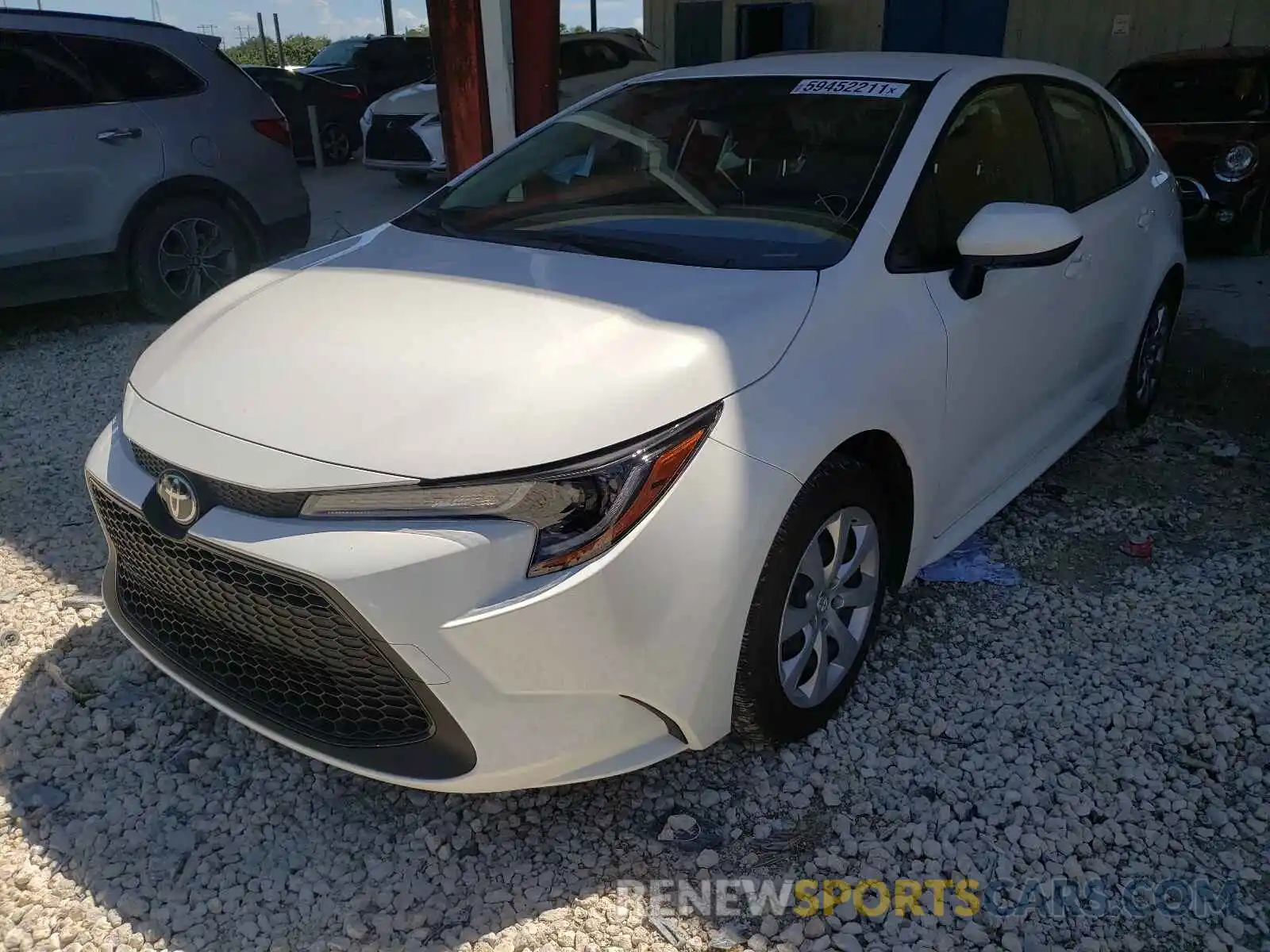 2 Photograph of a damaged car JTDEPMAE8MJ165961 TOYOTA COROLLA 2021