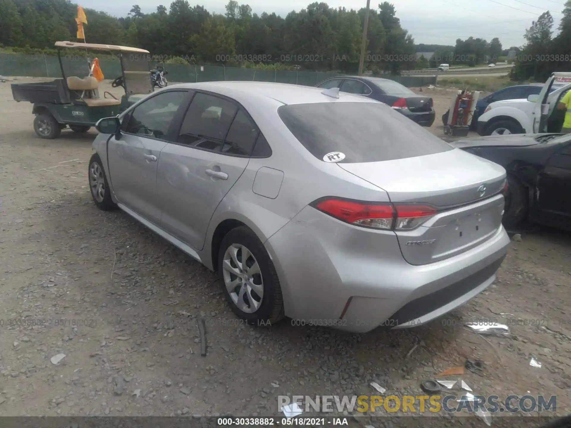 3 Photograph of a damaged car JTDEPMAE8MJ166107 TOYOTA COROLLA 2021