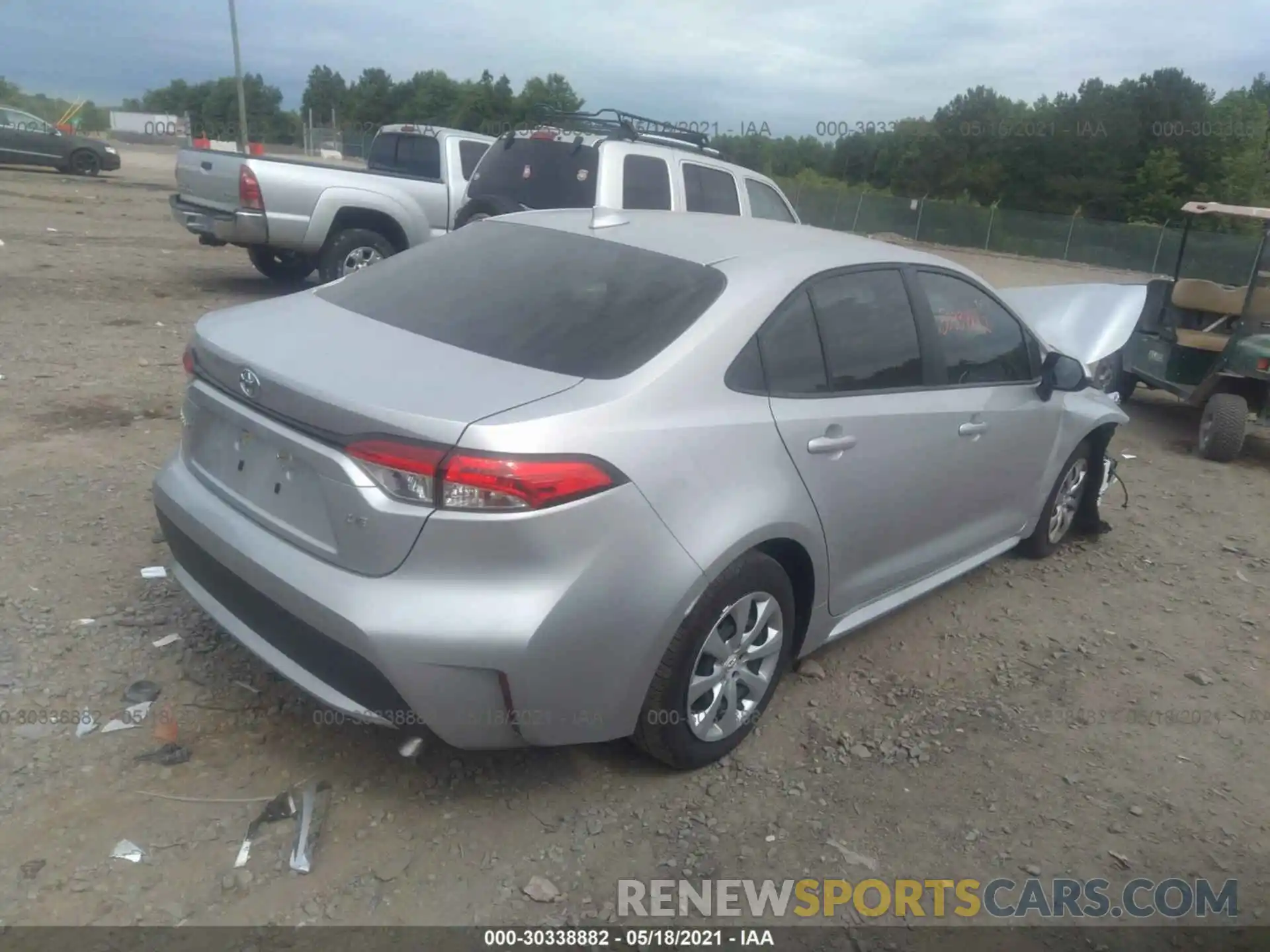 4 Photograph of a damaged car JTDEPMAE8MJ166107 TOYOTA COROLLA 2021