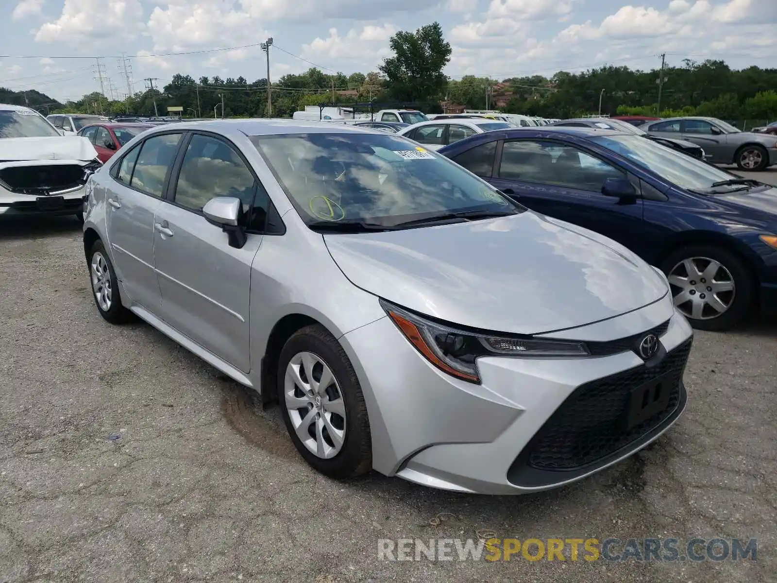 1 Photograph of a damaged car JTDEPMAE8MJ166110 TOYOTA COROLLA 2021