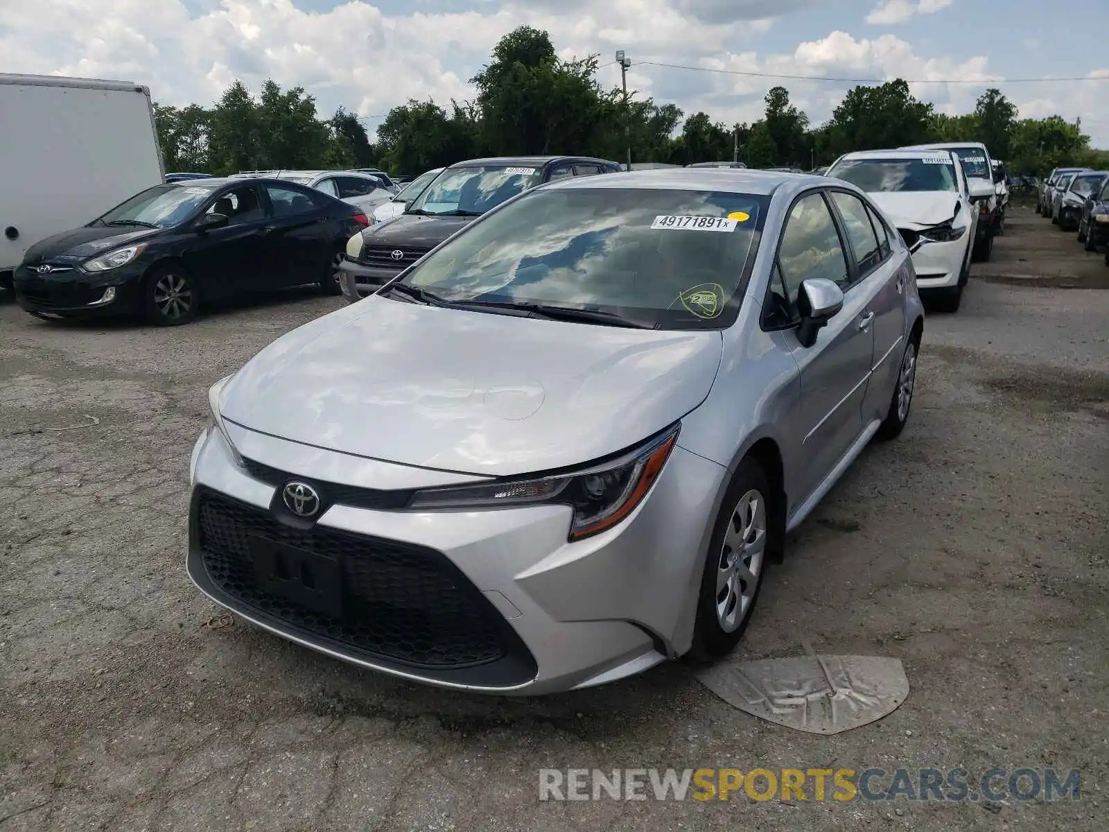 2 Photograph of a damaged car JTDEPMAE8MJ166110 TOYOTA COROLLA 2021