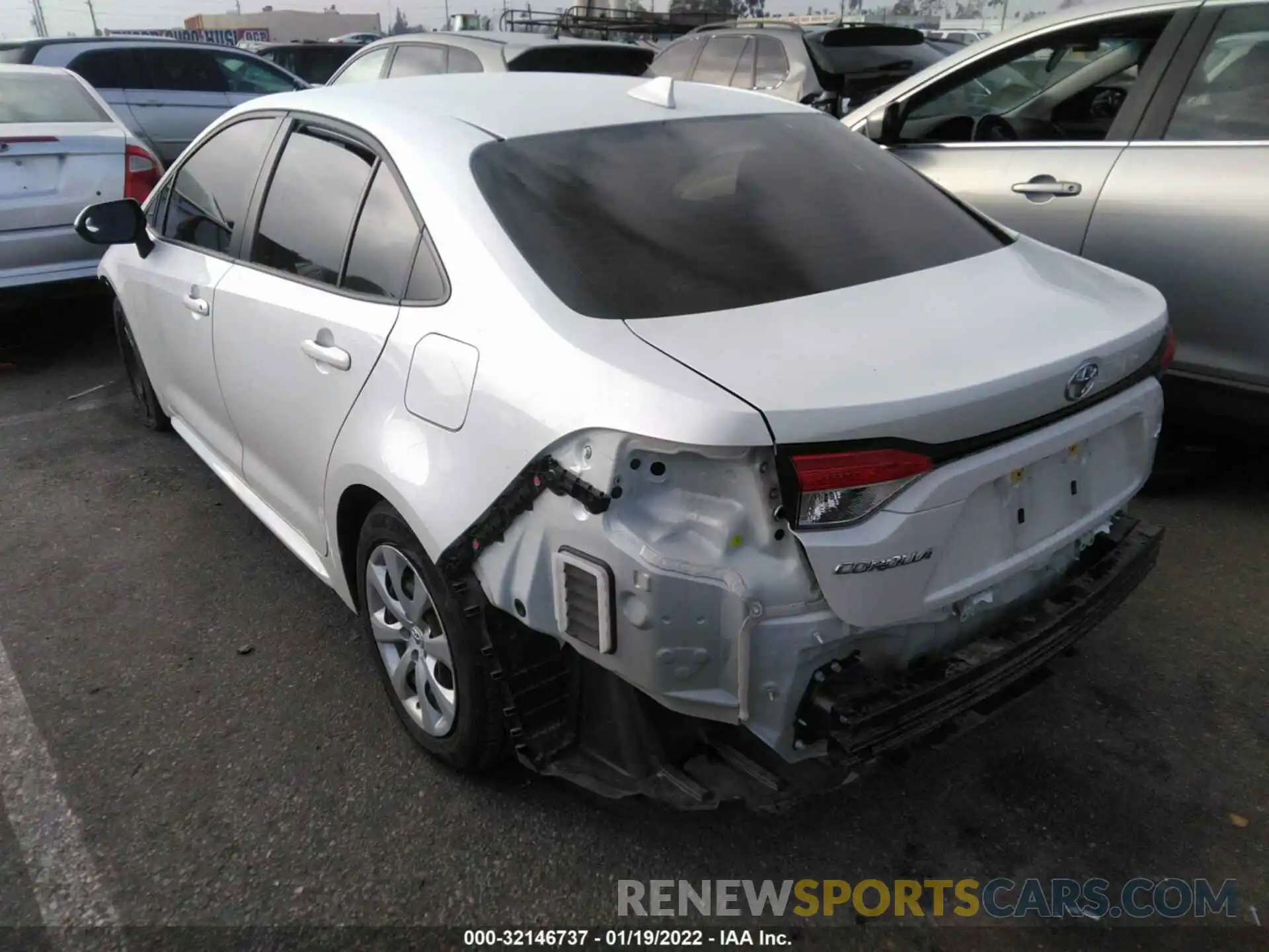 3 Photograph of a damaged car JTDEPMAE8MJ166723 TOYOTA COROLLA 2021