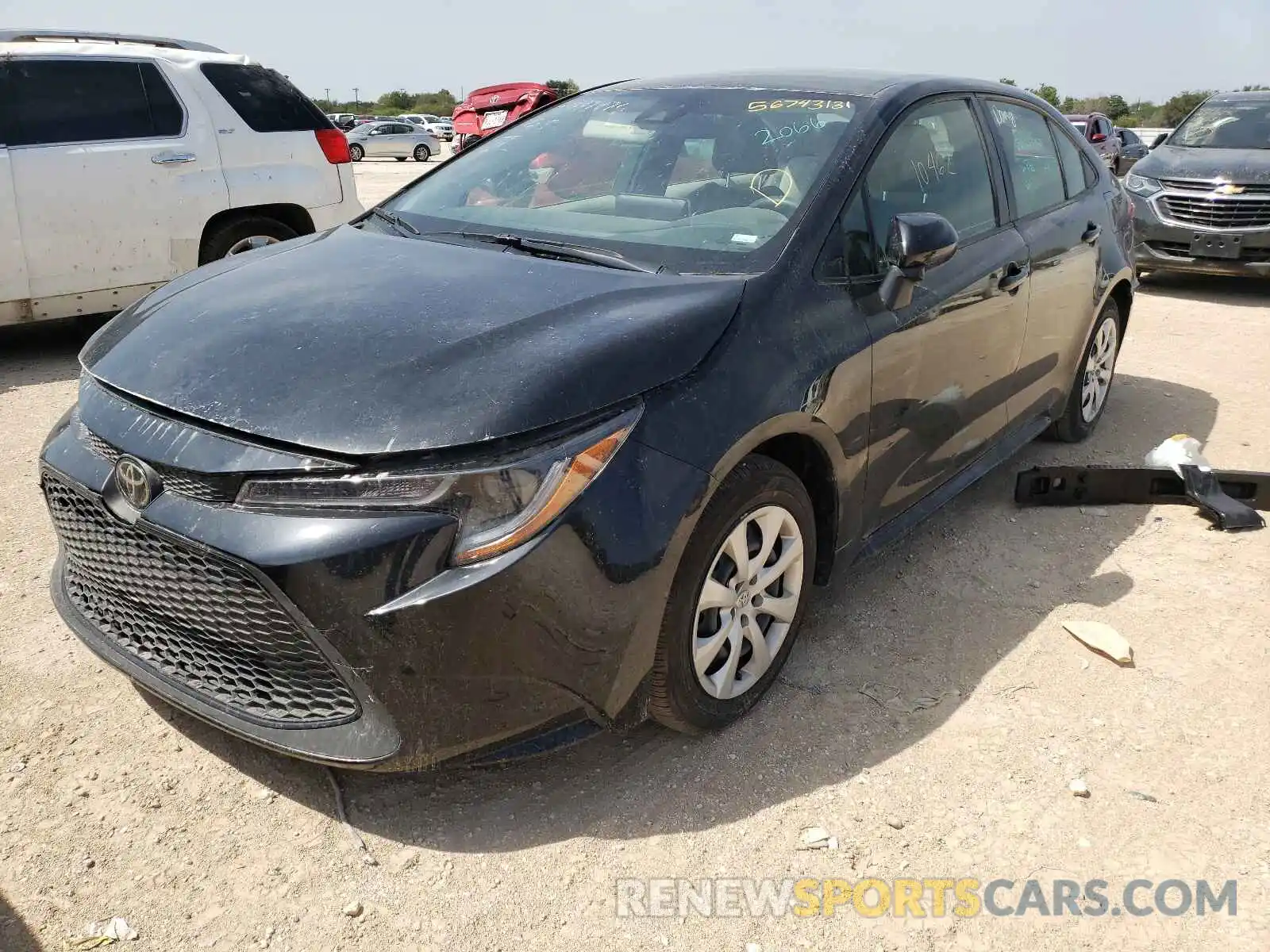 2 Photograph of a damaged car JTDEPMAE8MJ167063 TOYOTA COROLLA 2021