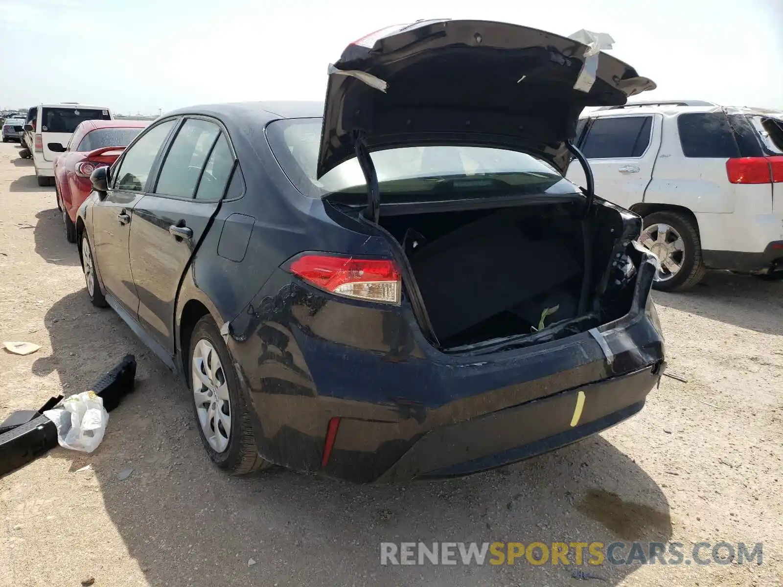 3 Photograph of a damaged car JTDEPMAE8MJ167063 TOYOTA COROLLA 2021