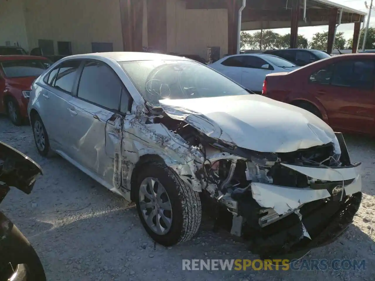 1 Photograph of a damaged car JTDEPMAE8MJ167810 TOYOTA COROLLA 2021