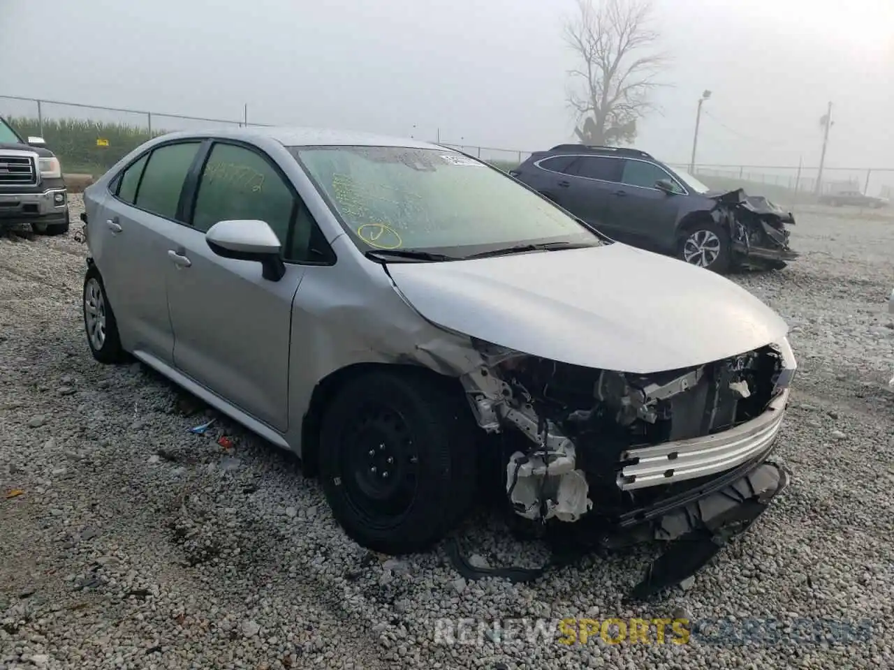 1 Photograph of a damaged car JTDEPMAE8MJ168276 TOYOTA COROLLA 2021