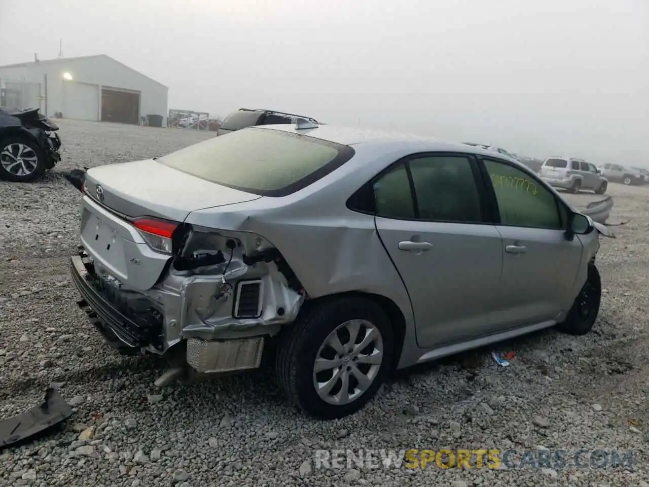 4 Photograph of a damaged car JTDEPMAE8MJ168276 TOYOTA COROLLA 2021