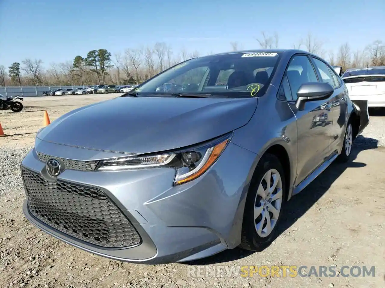 2 Photograph of a damaged car JTDEPMAE8MJ168648 TOYOTA COROLLA 2021