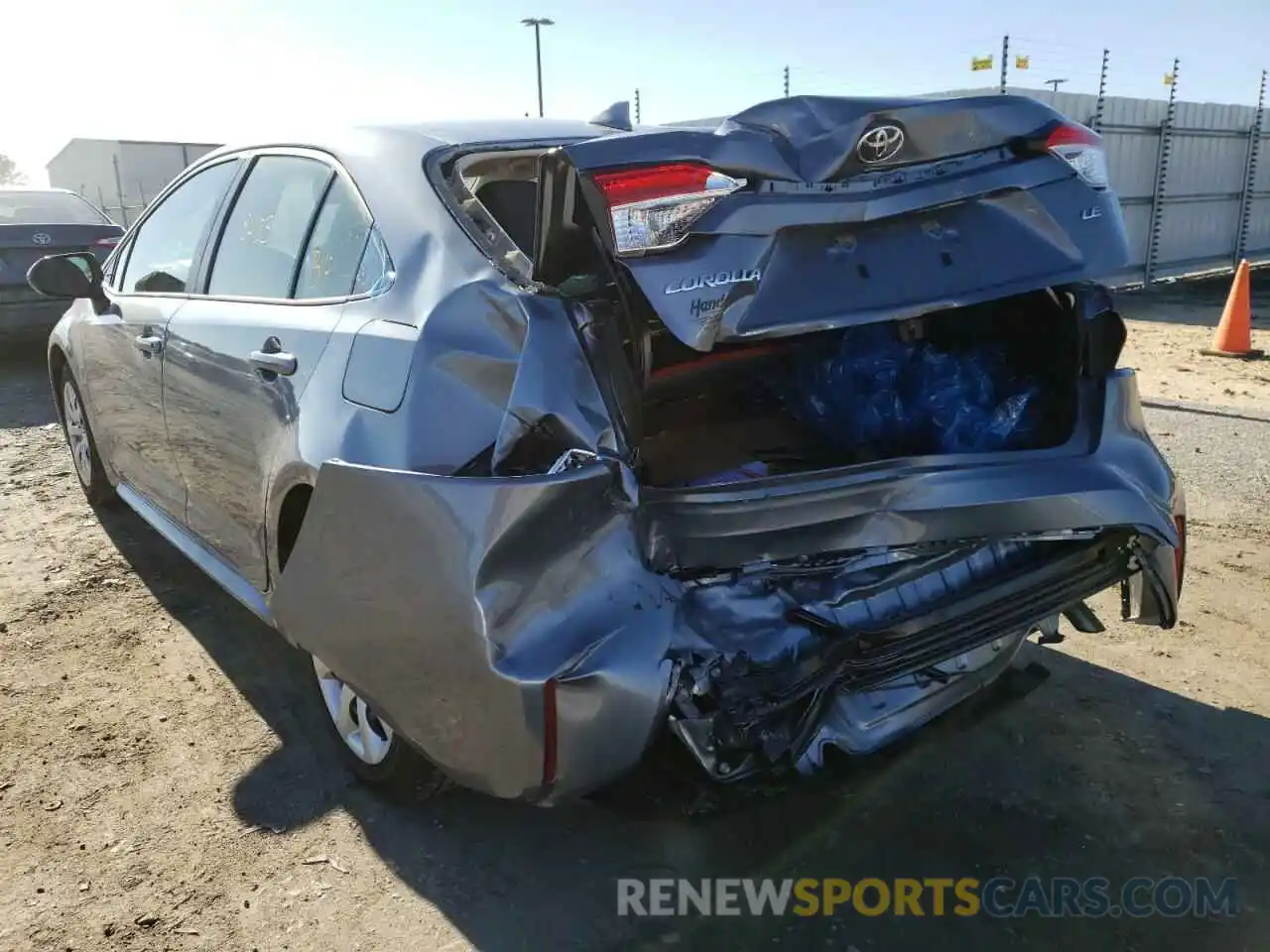 3 Photograph of a damaged car JTDEPMAE8MJ168648 TOYOTA COROLLA 2021