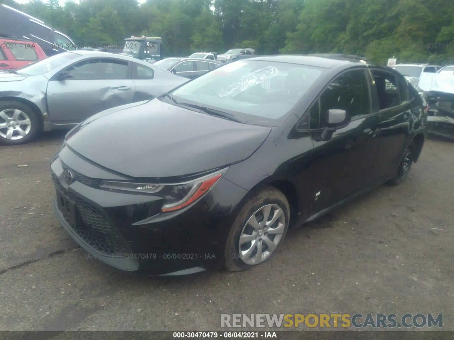 2 Photograph of a damaged car JTDEPMAE8MJ169413 TOYOTA COROLLA 2021