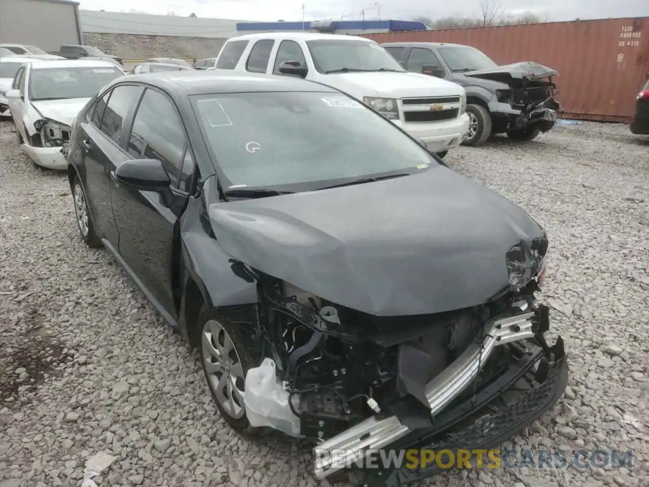 1 Photograph of a damaged car JTDEPMAE8MJ169766 TOYOTA COROLLA 2021