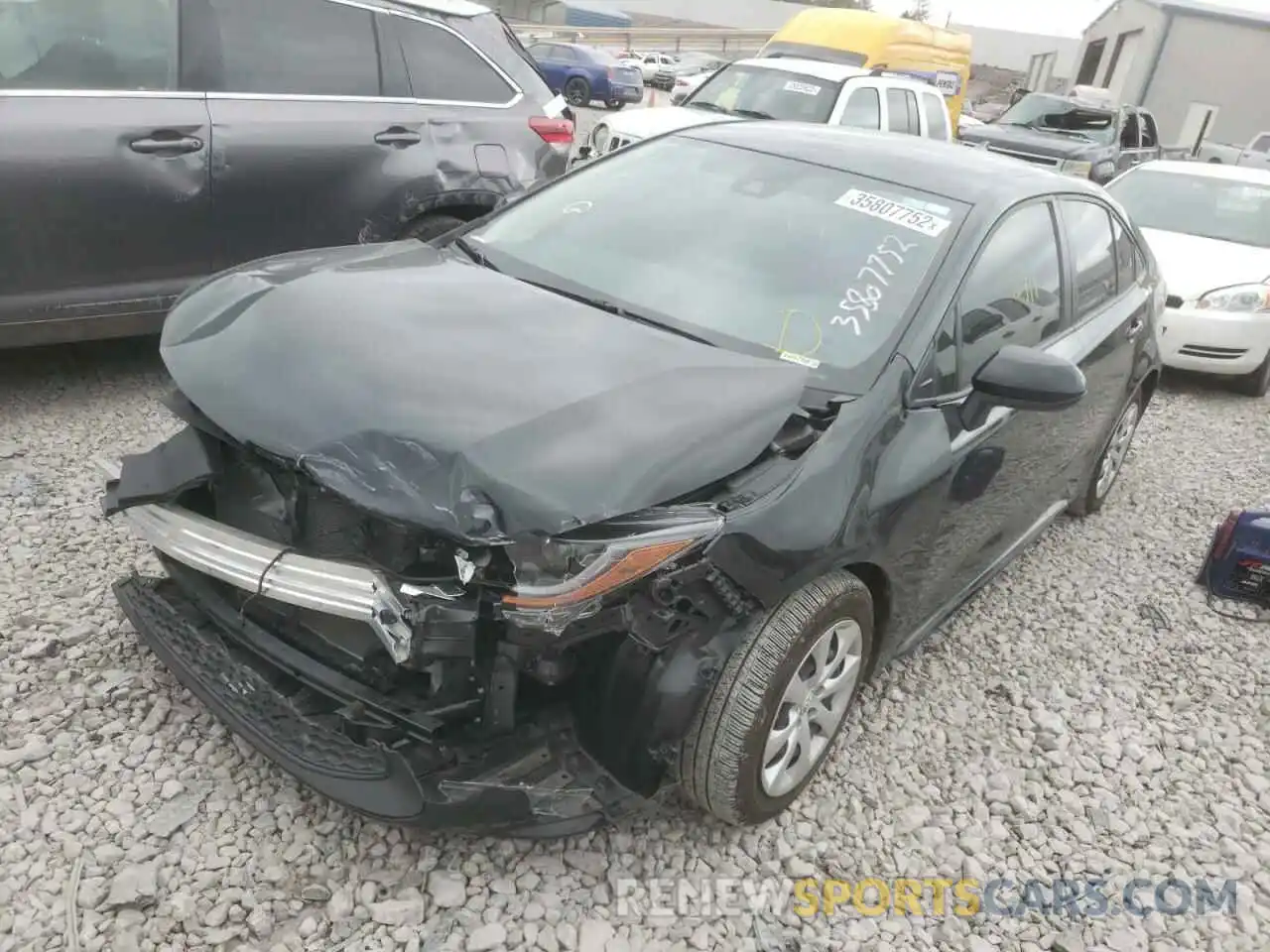 2 Photograph of a damaged car JTDEPMAE8MJ169766 TOYOTA COROLLA 2021