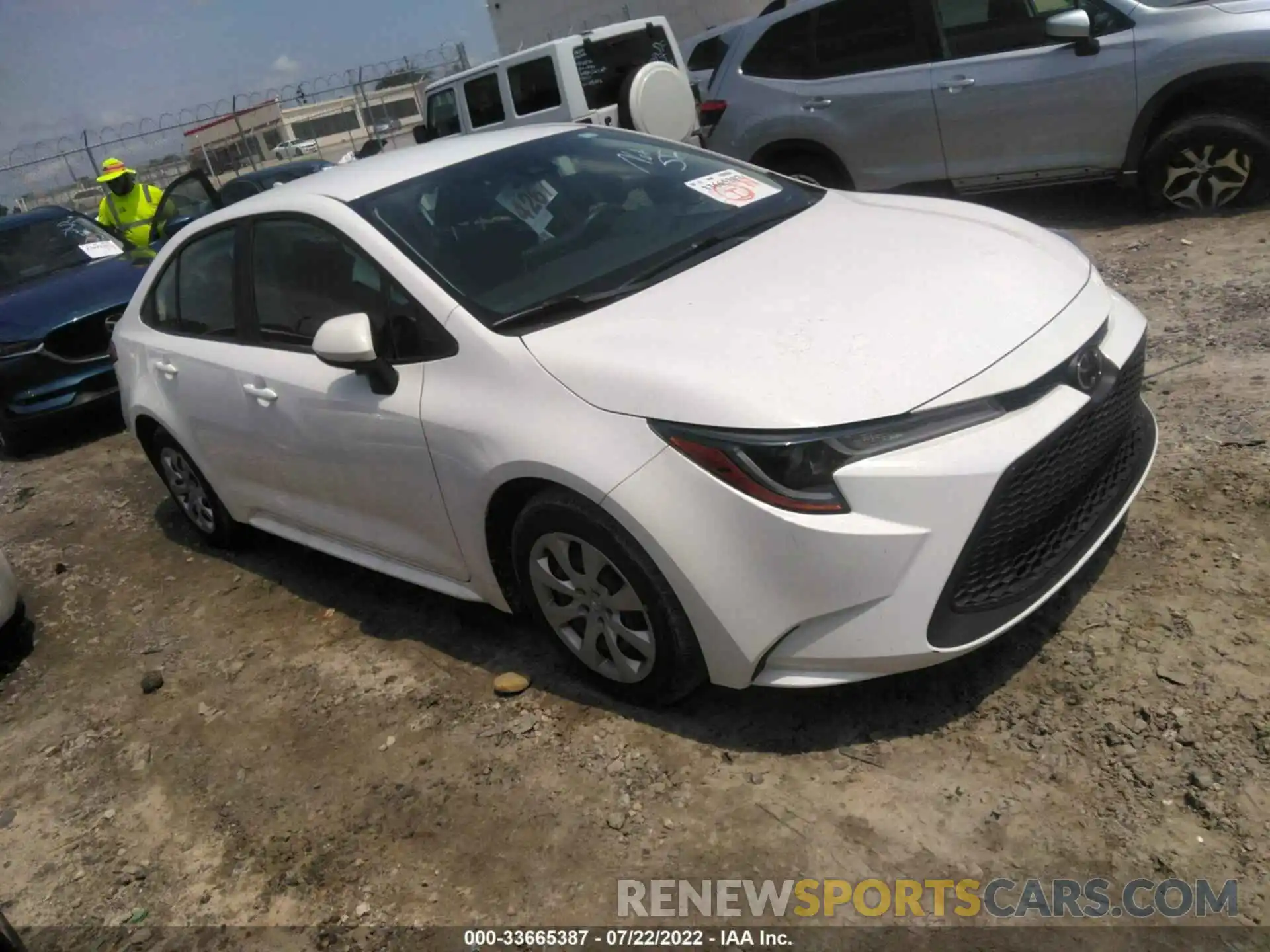 1 Photograph of a damaged car JTDEPMAE8MJ170626 TOYOTA COROLLA 2021