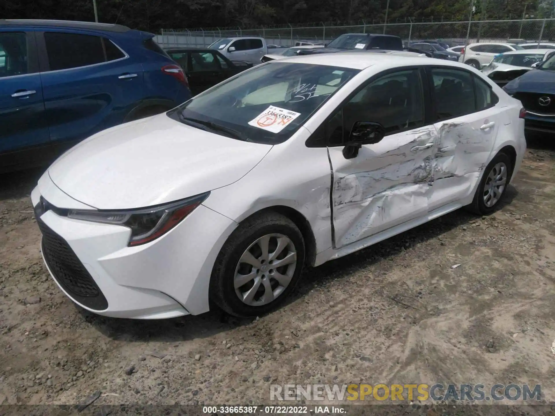 2 Photograph of a damaged car JTDEPMAE8MJ170626 TOYOTA COROLLA 2021