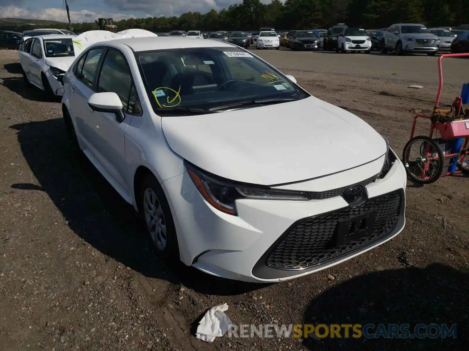 1 Photograph of a damaged car JTDEPMAE8MJ170853 TOYOTA COROLLA 2021