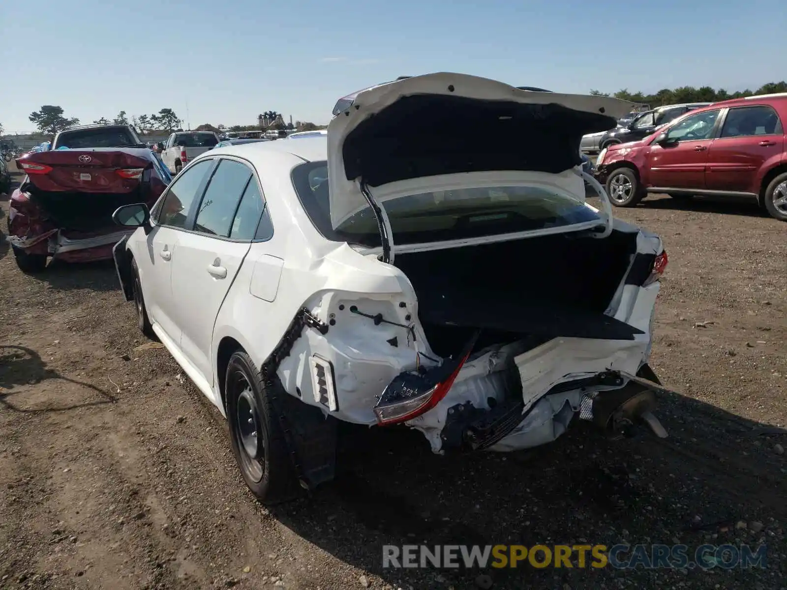 3 Photograph of a damaged car JTDEPMAE8MJ170853 TOYOTA COROLLA 2021