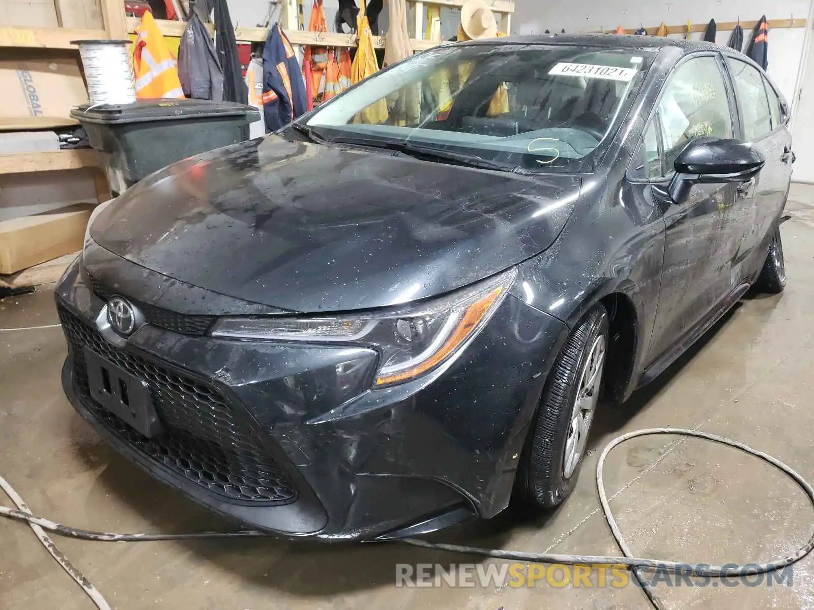 2 Photograph of a damaged car JTDEPMAE8MJ173333 TOYOTA COROLLA 2021