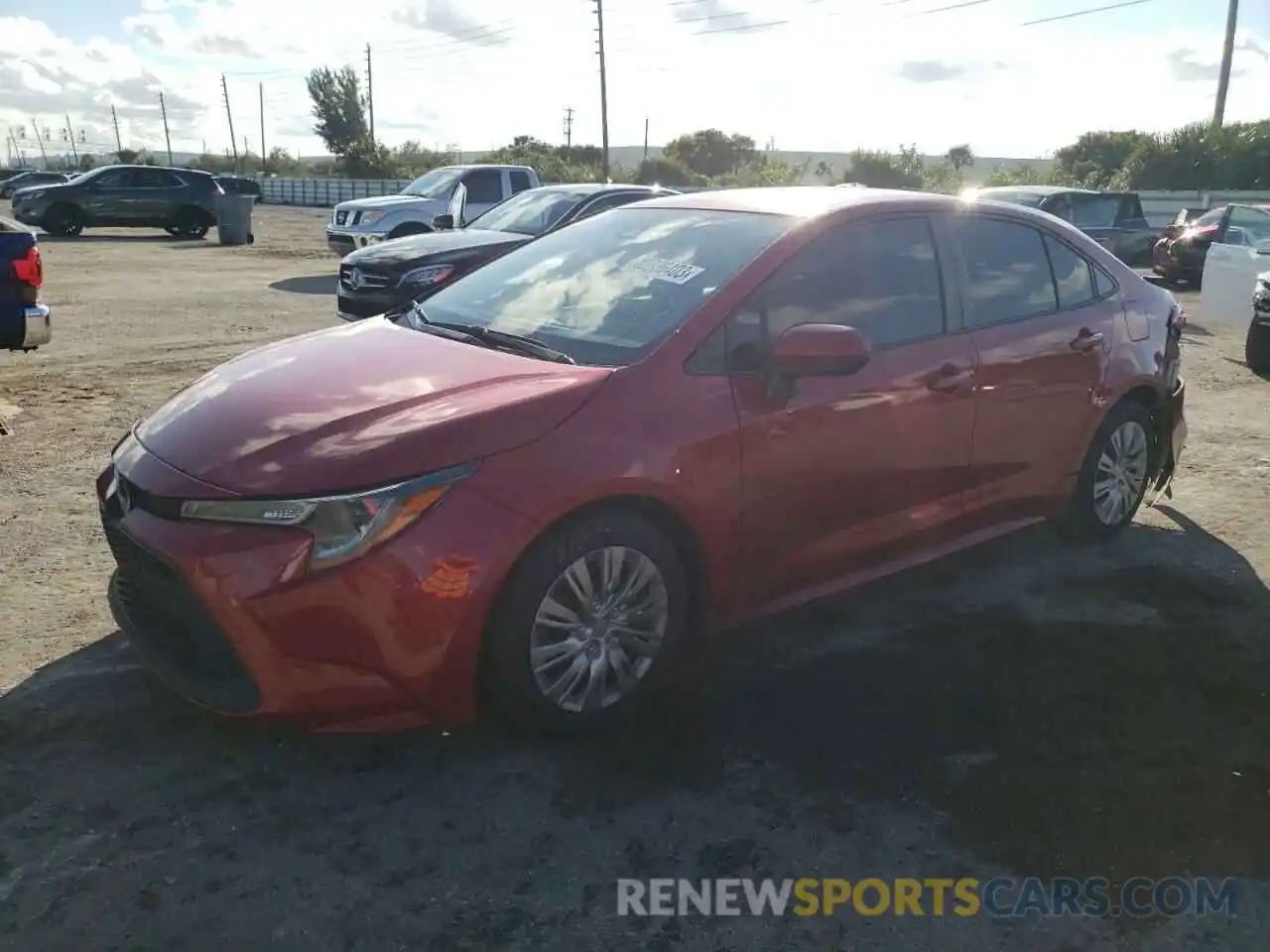 1 Photograph of a damaged car JTDEPMAE8MJ174174 TOYOTA COROLLA 2021