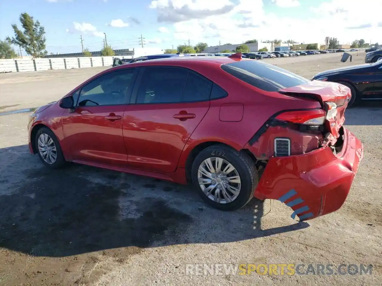 2 Photograph of a damaged car JTDEPMAE8MJ174174 TOYOTA COROLLA 2021