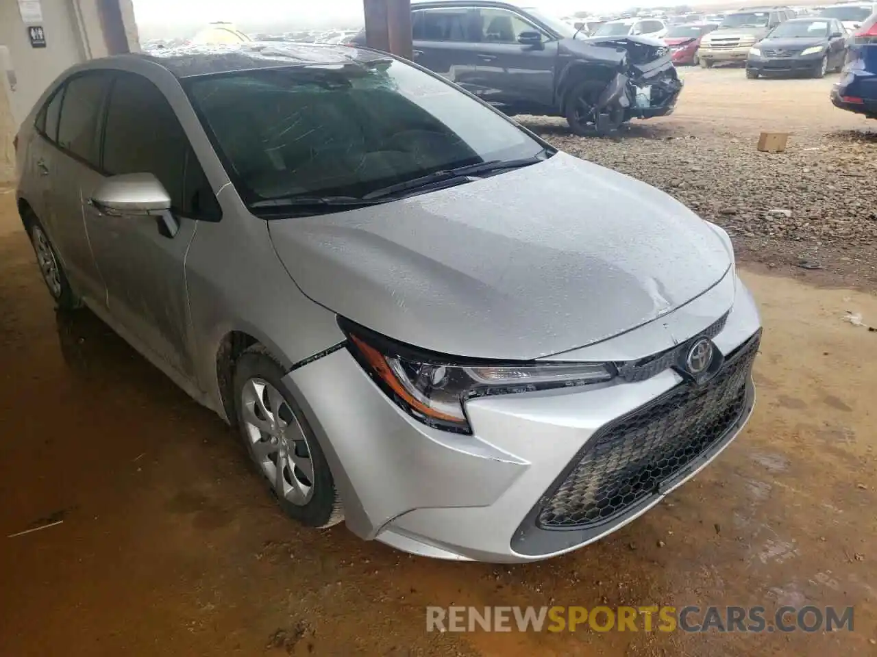 1 Photograph of a damaged car JTDEPMAE8MJ174949 TOYOTA COROLLA 2021