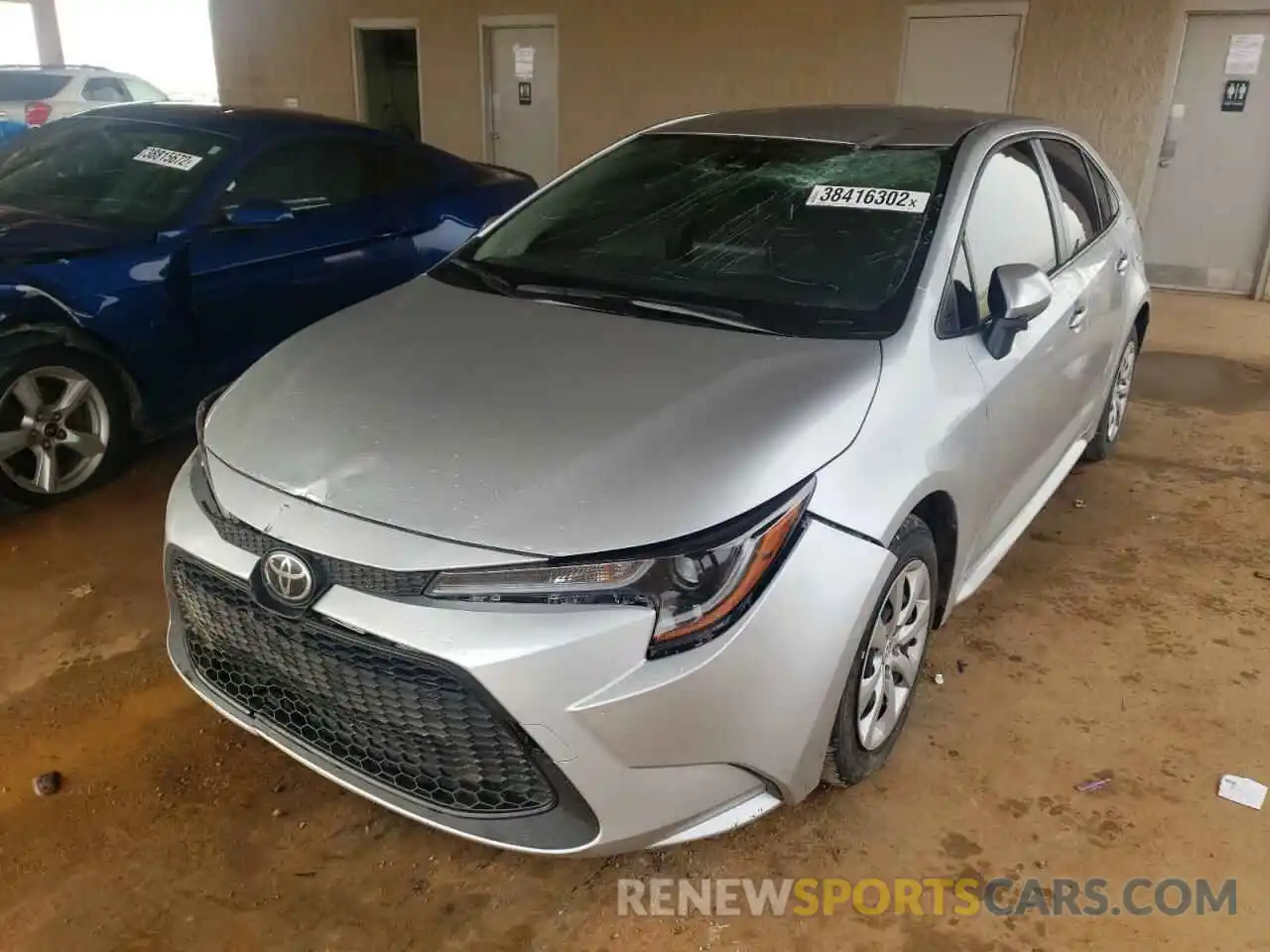 2 Photograph of a damaged car JTDEPMAE8MJ174949 TOYOTA COROLLA 2021