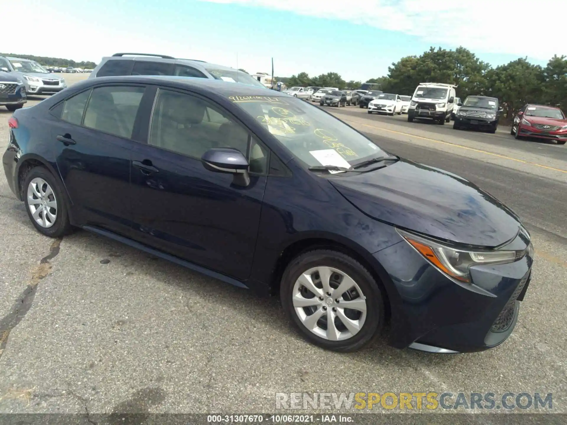 1 Photograph of a damaged car JTDEPMAE8MJ175244 TOYOTA COROLLA 2021