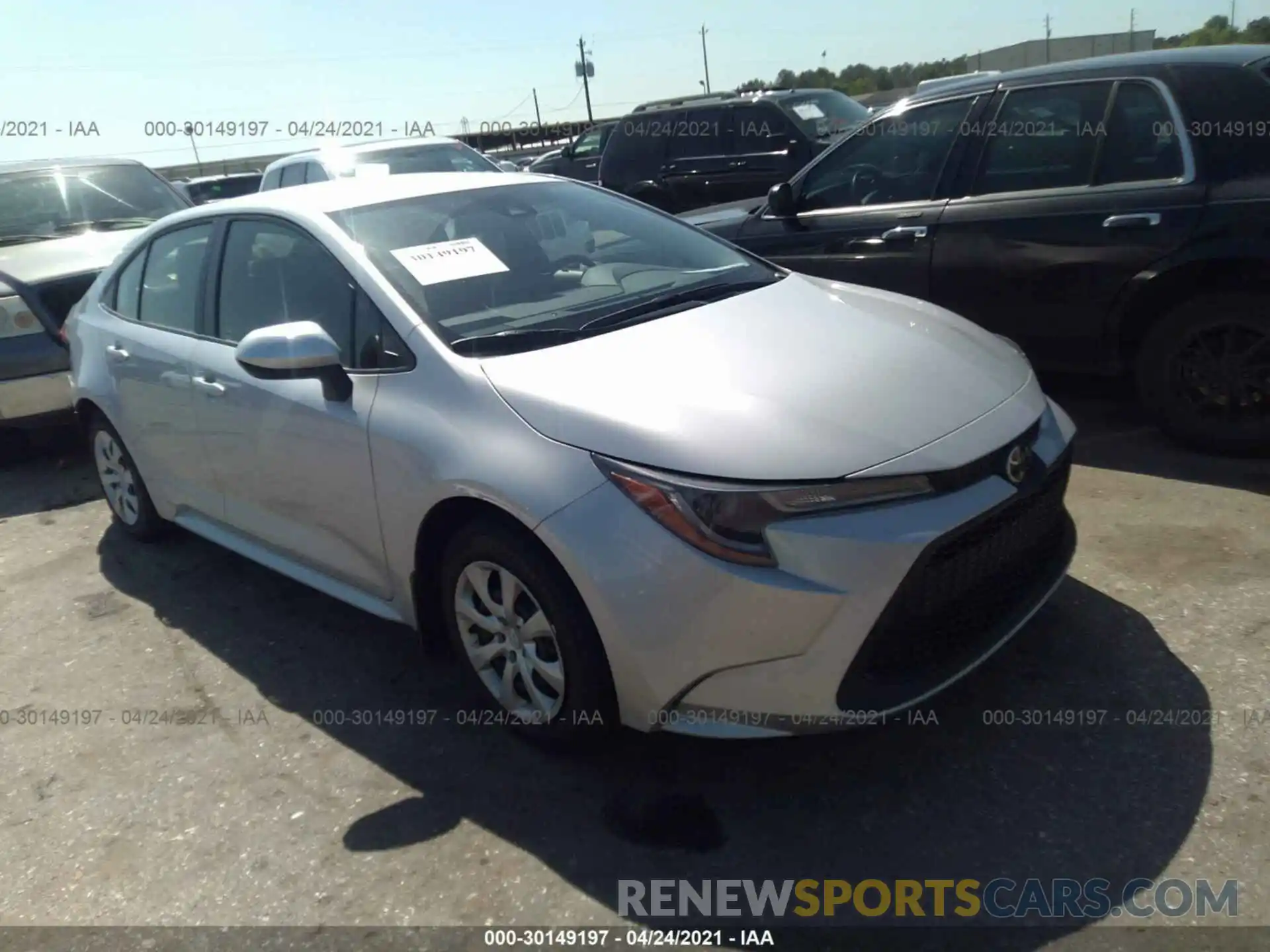 1 Photograph of a damaged car JTDEPMAE8MJ175308 TOYOTA COROLLA 2021