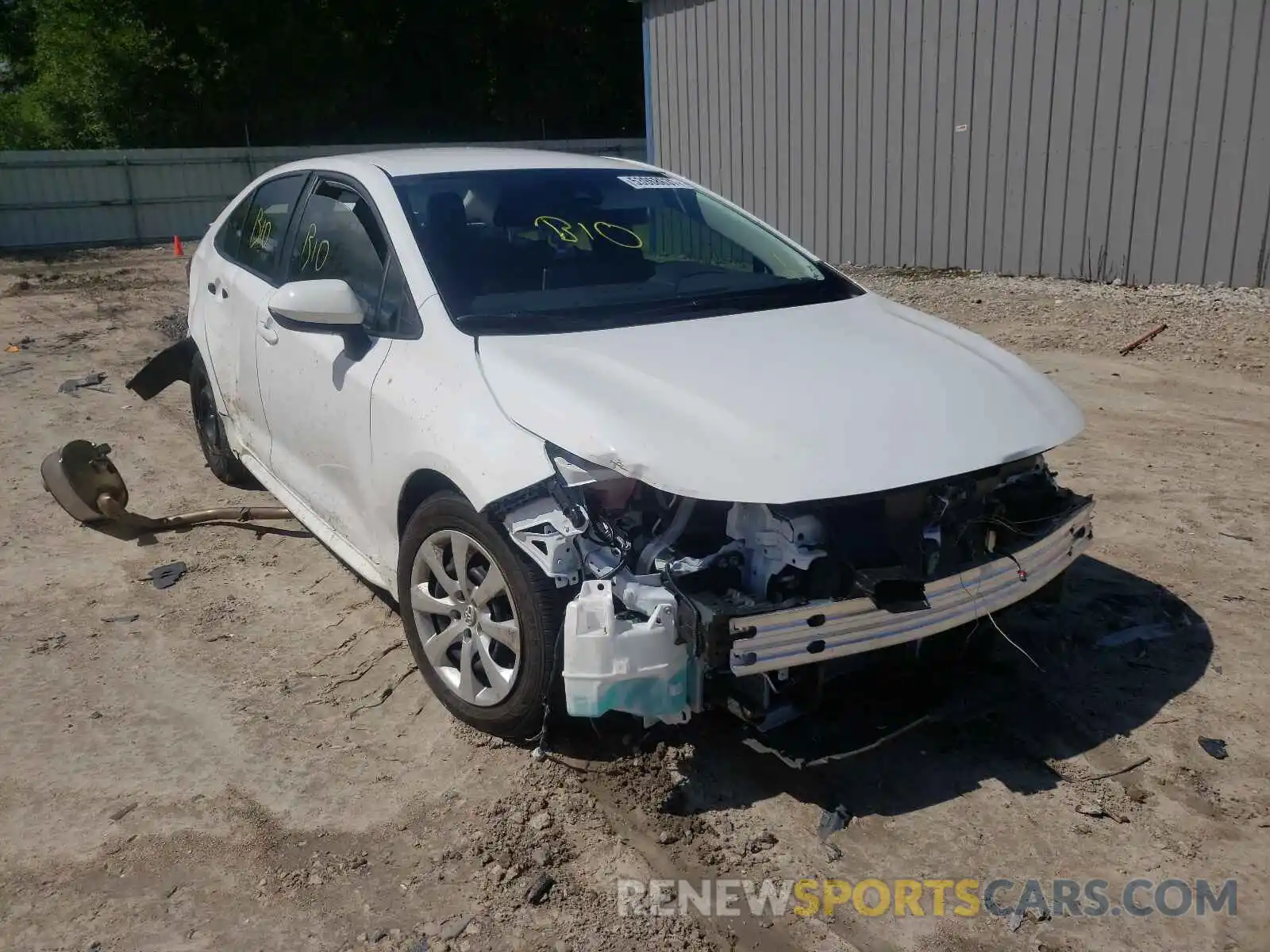 1 Photograph of a damaged car JTDEPMAE8MJ176202 TOYOTA COROLLA 2021