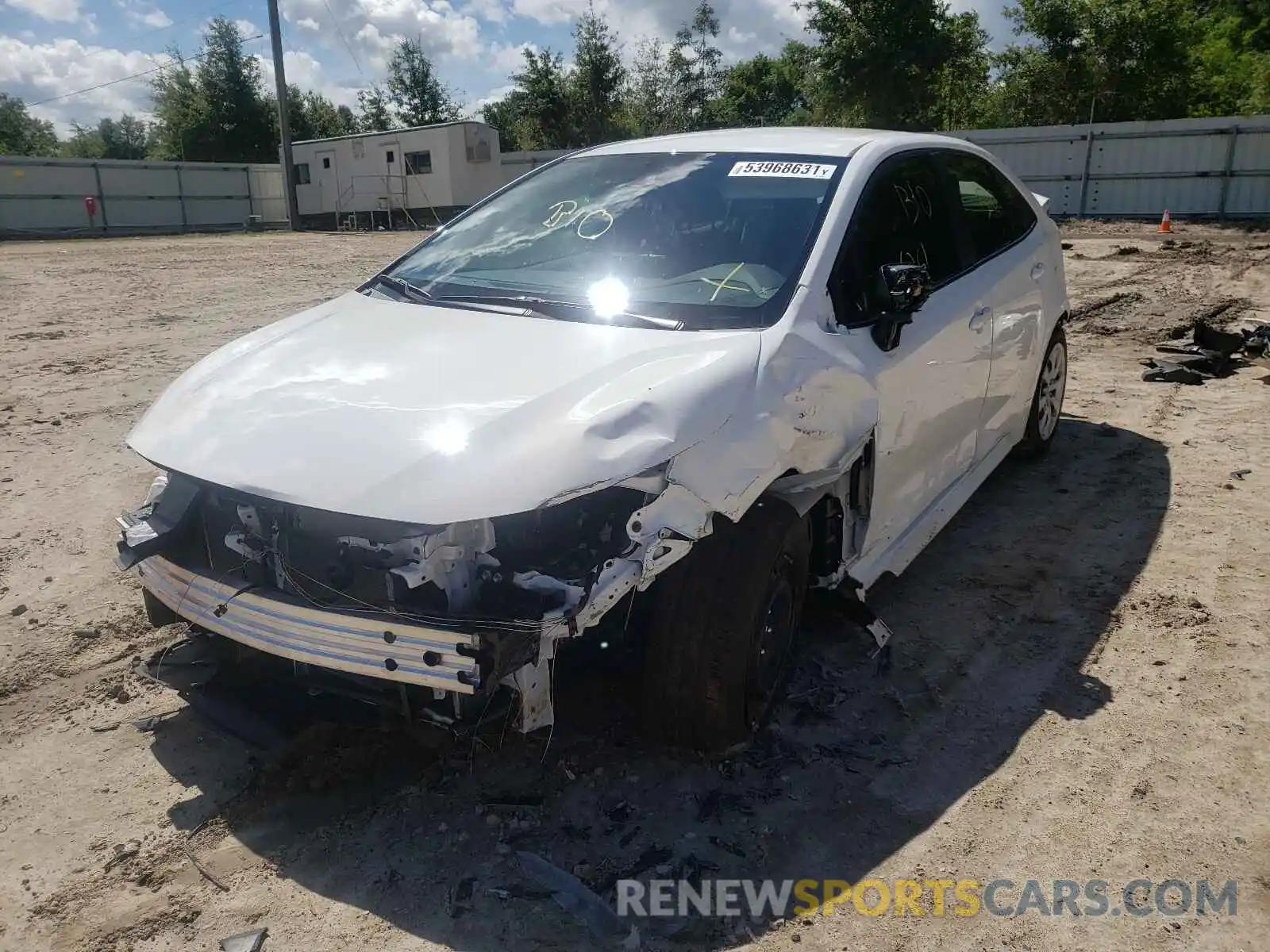 2 Photograph of a damaged car JTDEPMAE8MJ176202 TOYOTA COROLLA 2021