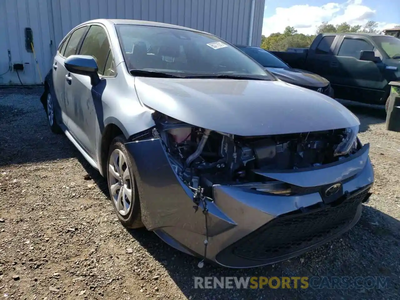 1 Photograph of a damaged car JTDEPMAE8MJ177074 TOYOTA COROLLA 2021