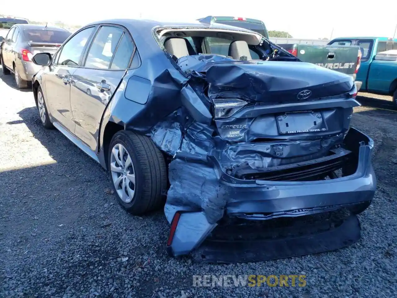 3 Photograph of a damaged car JTDEPMAE8MJ177074 TOYOTA COROLLA 2021