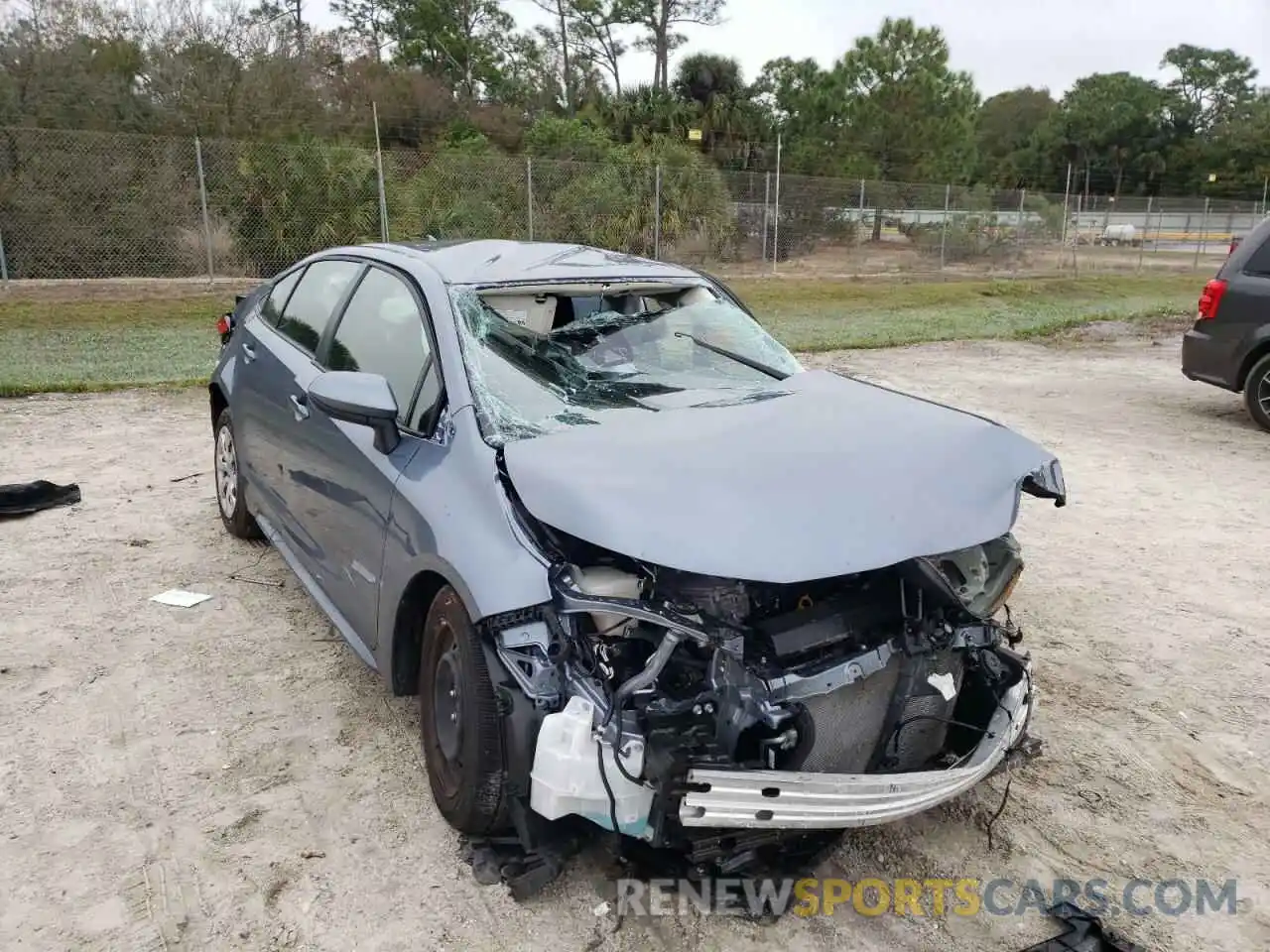 1 Photograph of a damaged car JTDEPMAE8MJ177348 TOYOTA COROLLA 2021