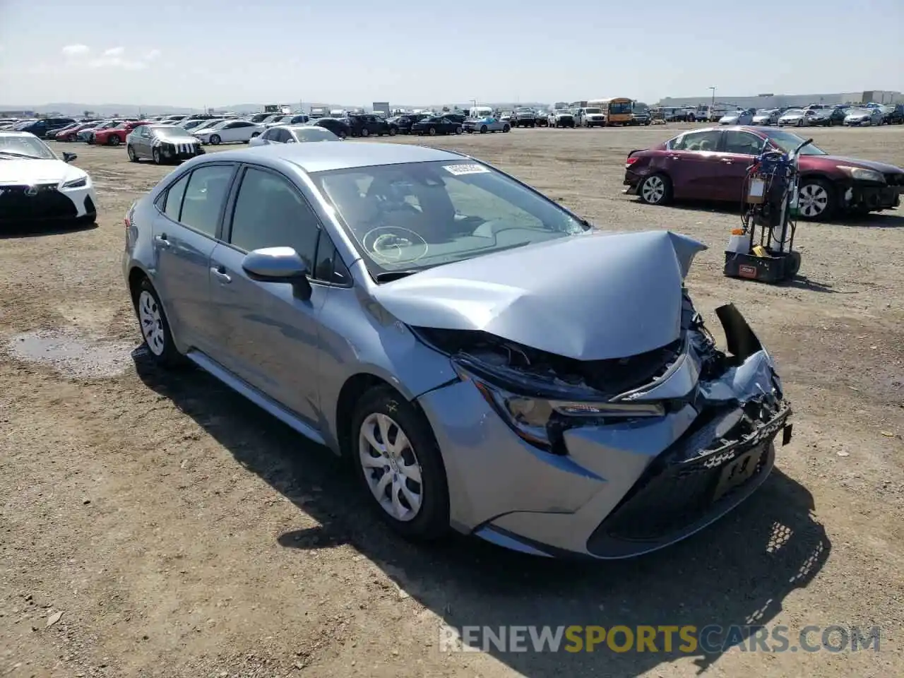 1 Photograph of a damaged car JTDEPMAE8MJ178192 TOYOTA COROLLA 2021