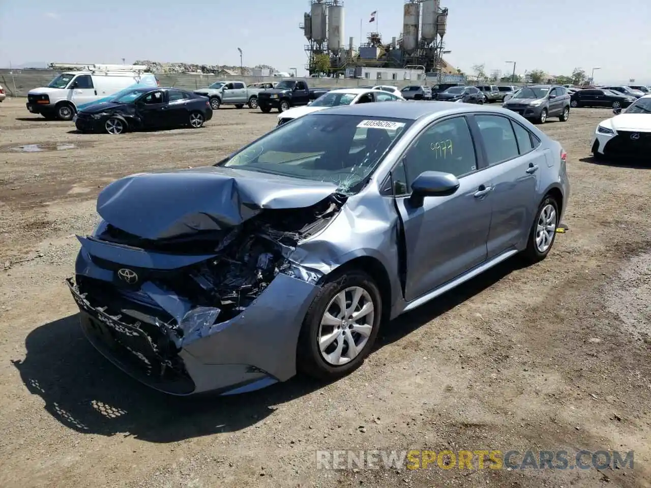 2 Photograph of a damaged car JTDEPMAE8MJ178192 TOYOTA COROLLA 2021