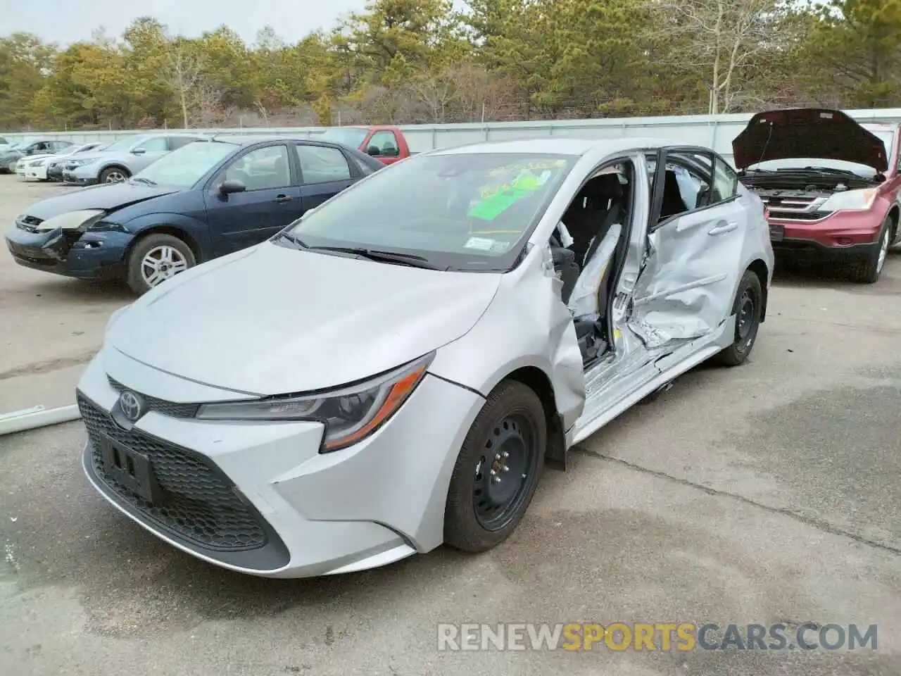 2 Photograph of a damaged car JTDEPMAE8MJ178774 TOYOTA COROLLA 2021