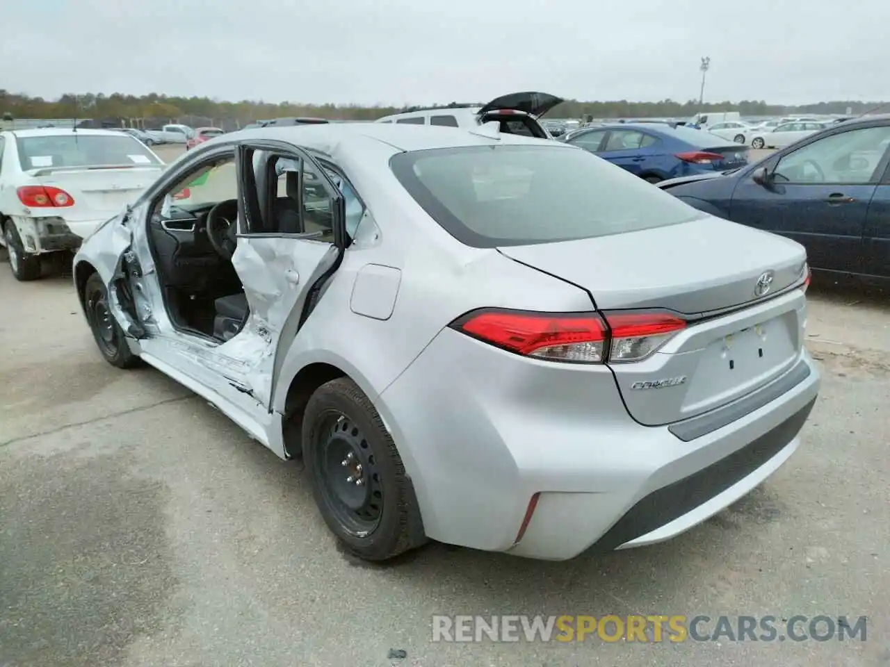 3 Photograph of a damaged car JTDEPMAE8MJ178774 TOYOTA COROLLA 2021