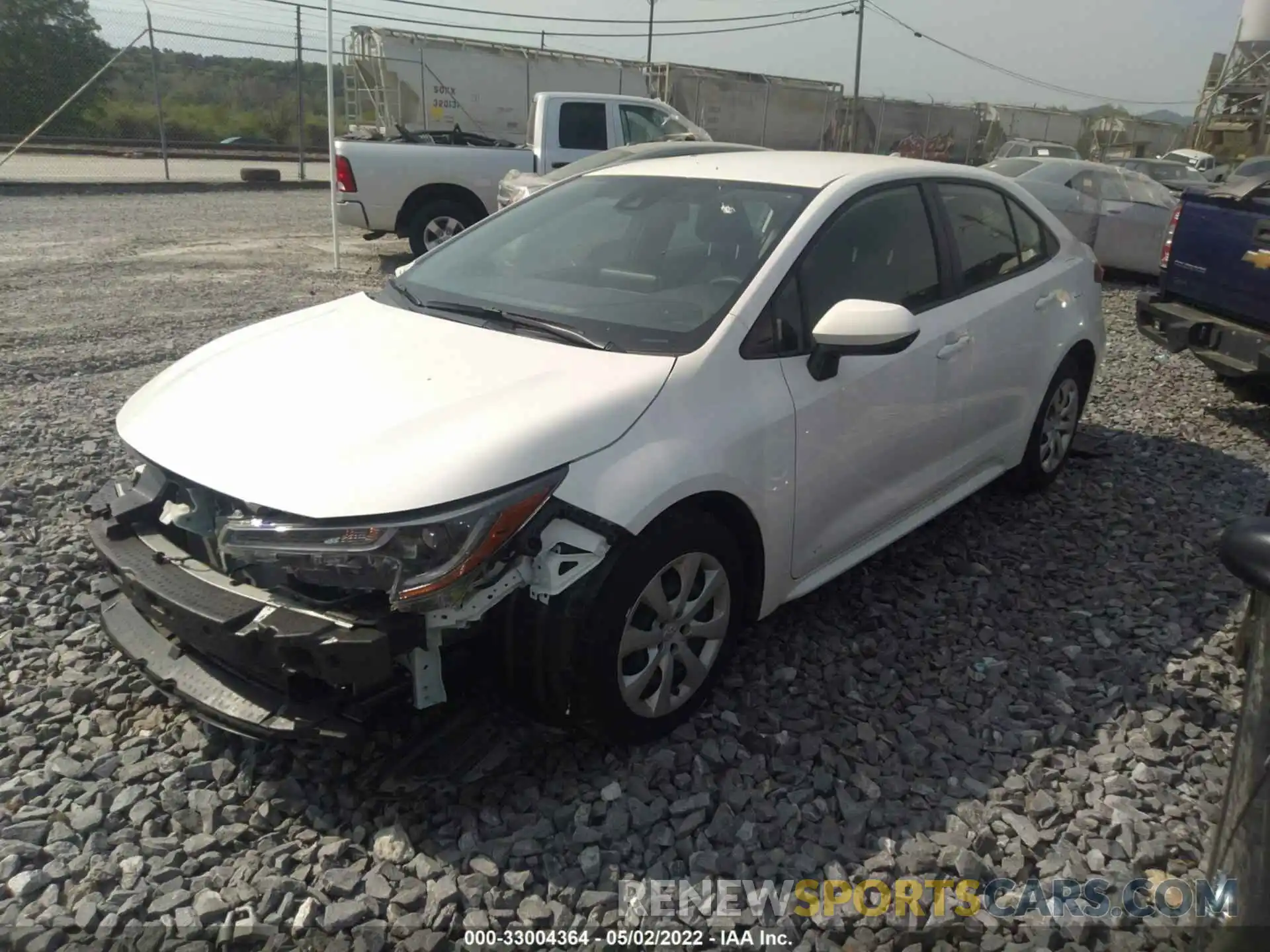 2 Photograph of a damaged car JTDEPMAE8MJ179987 TOYOTA COROLLA 2021