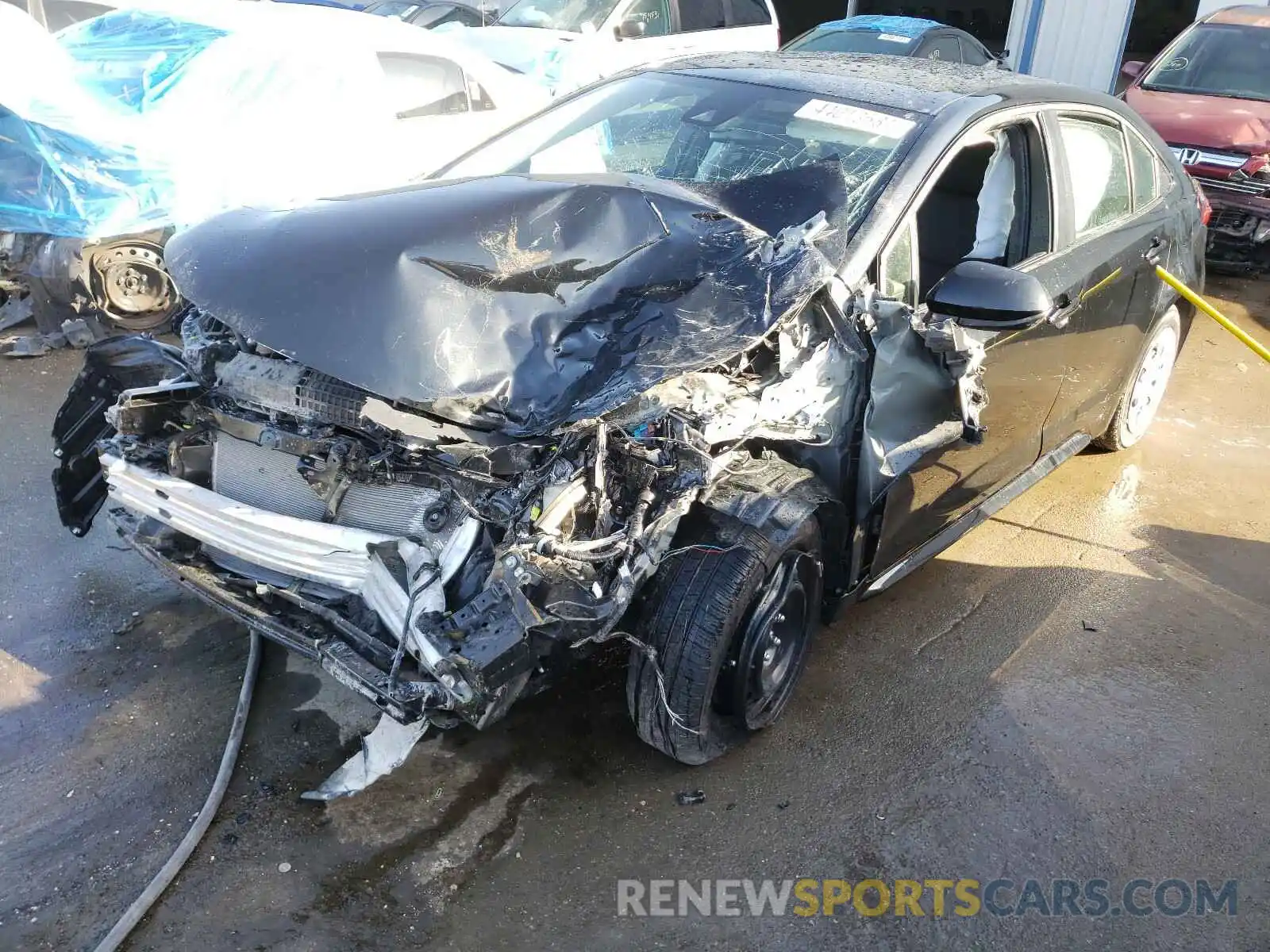 2 Photograph of a damaged car JTDEPMAE8MJ180072 TOYOTA COROLLA 2021