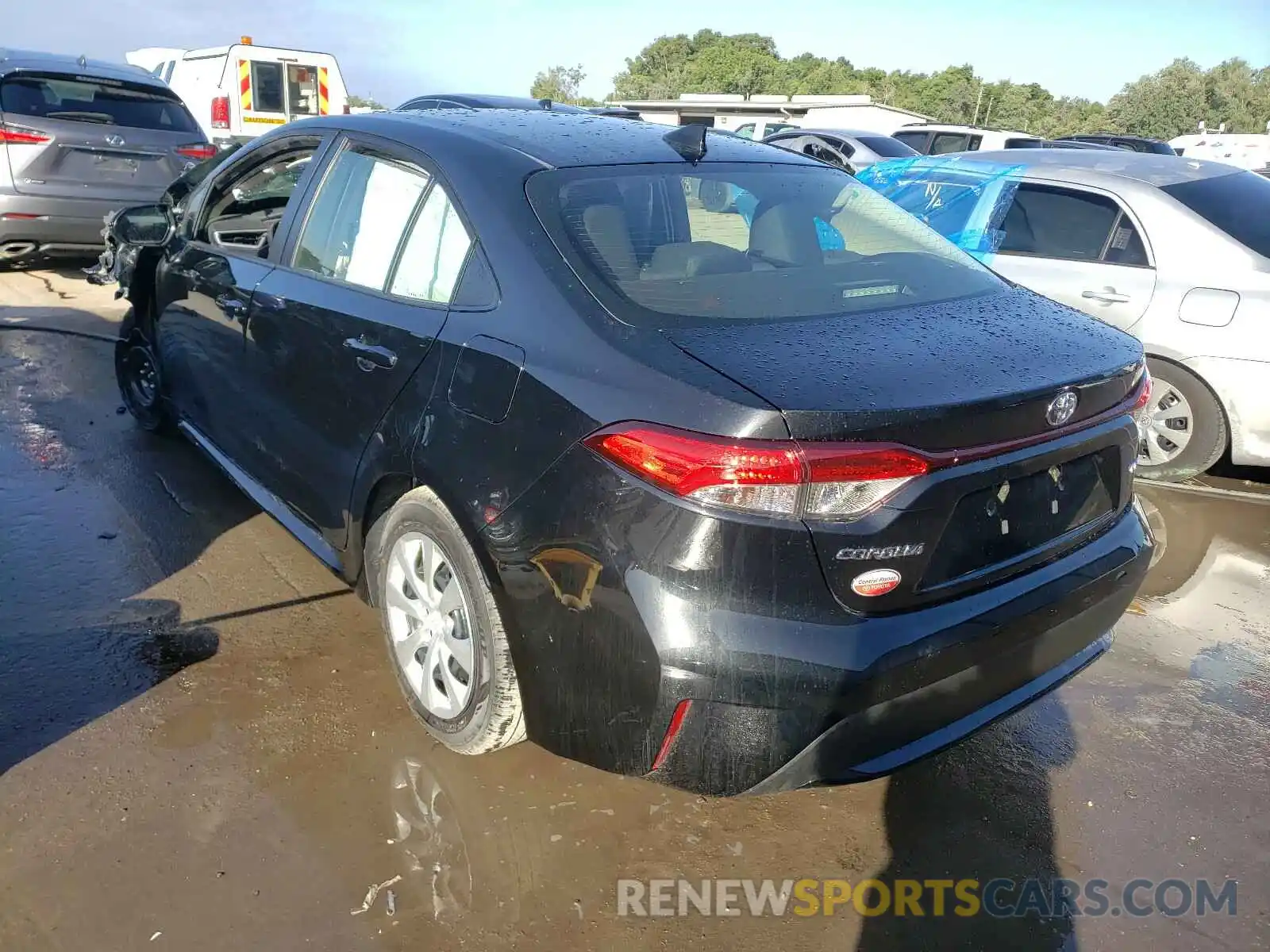 3 Photograph of a damaged car JTDEPMAE8MJ180072 TOYOTA COROLLA 2021