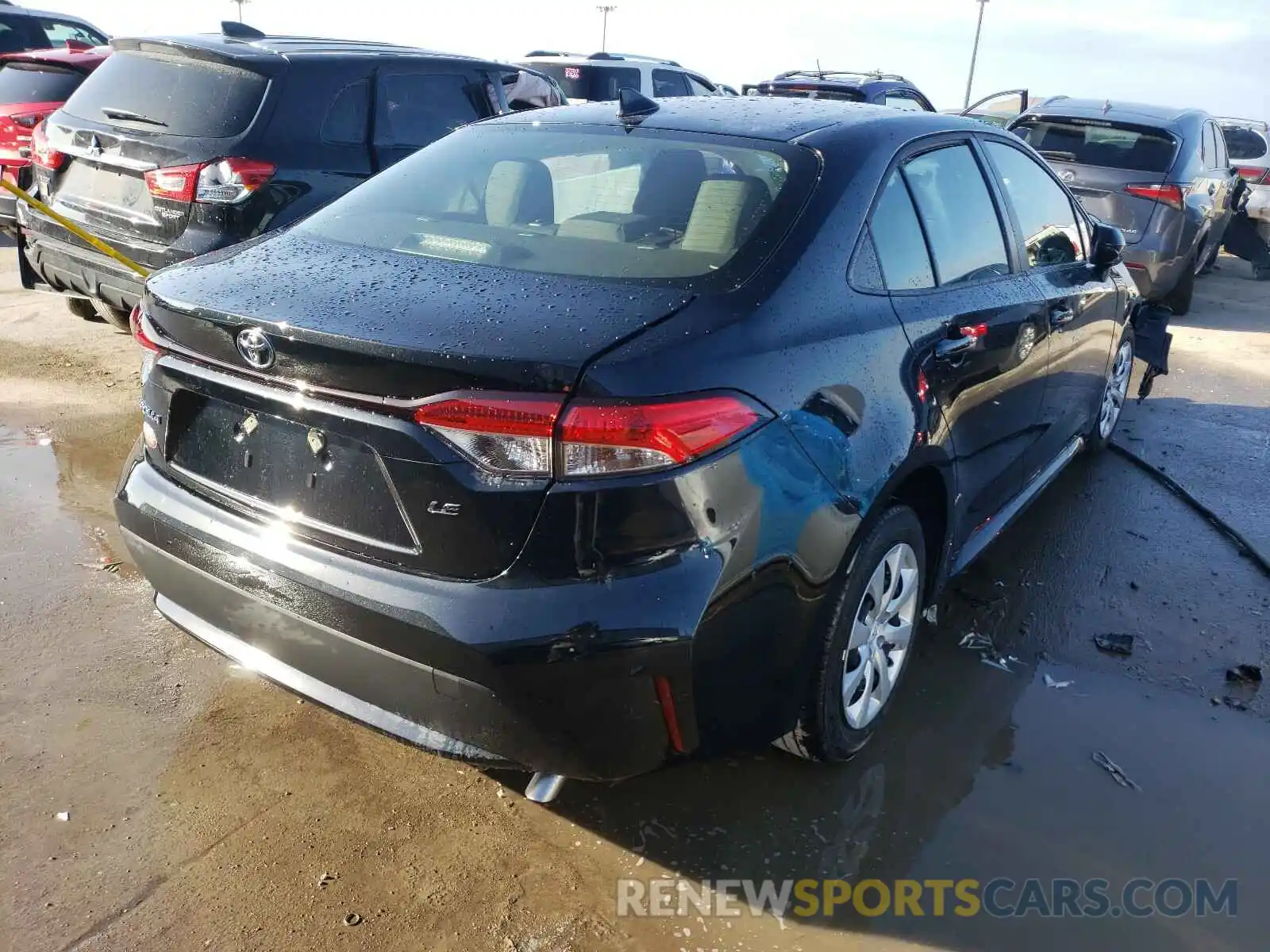 4 Photograph of a damaged car JTDEPMAE8MJ180072 TOYOTA COROLLA 2021