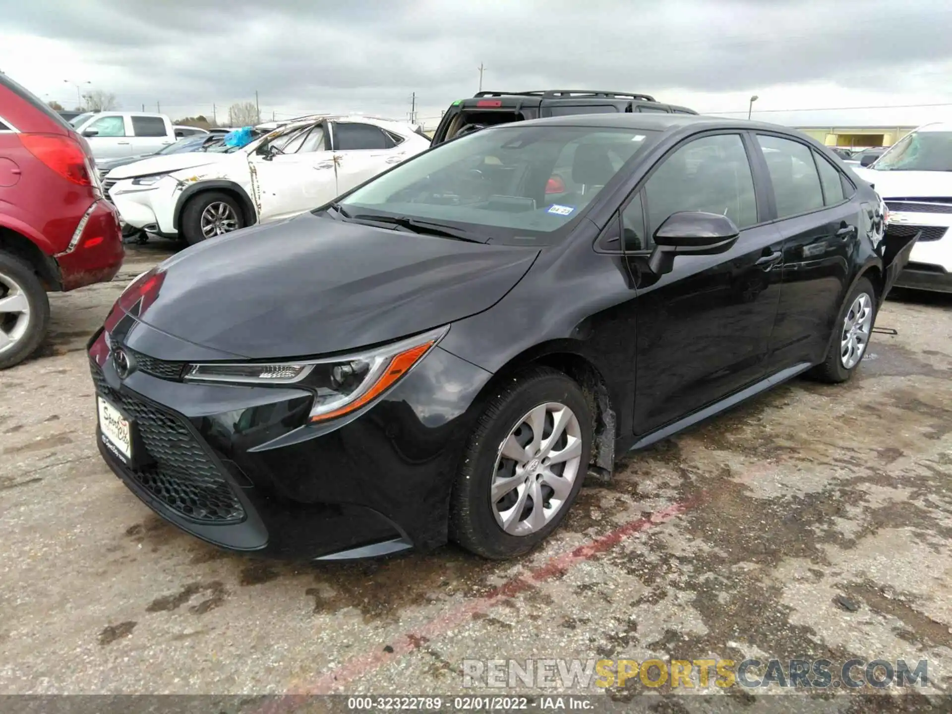 2 Photograph of a damaged car JTDEPMAE8MJ180119 TOYOTA COROLLA 2021