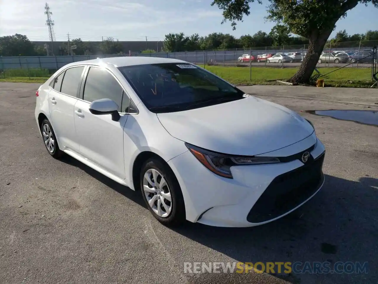 1 Photograph of a damaged car JTDEPMAE8MJ180962 TOYOTA COROLLA 2021