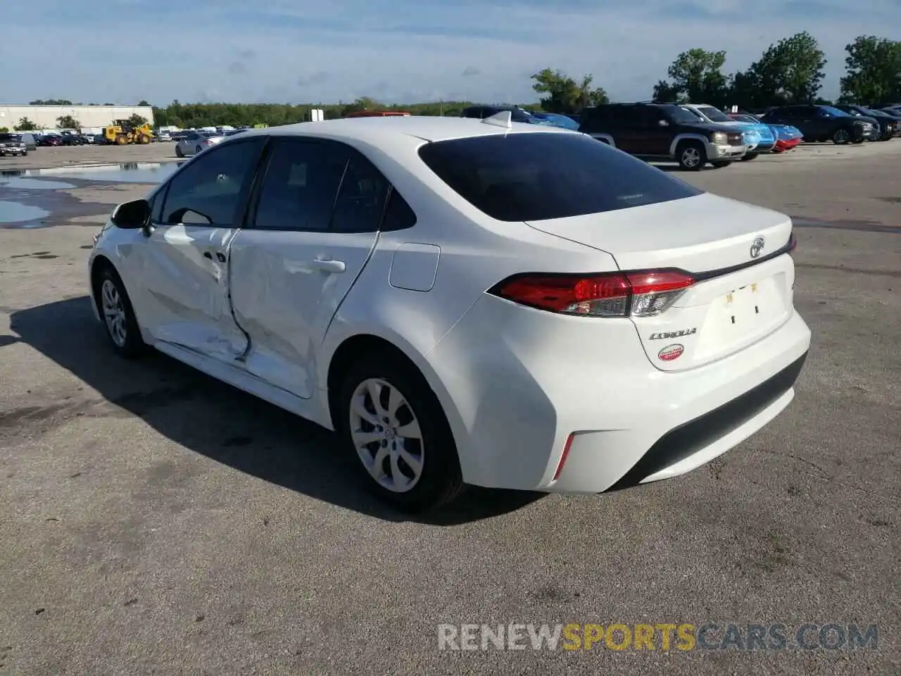 3 Photograph of a damaged car JTDEPMAE8MJ180962 TOYOTA COROLLA 2021