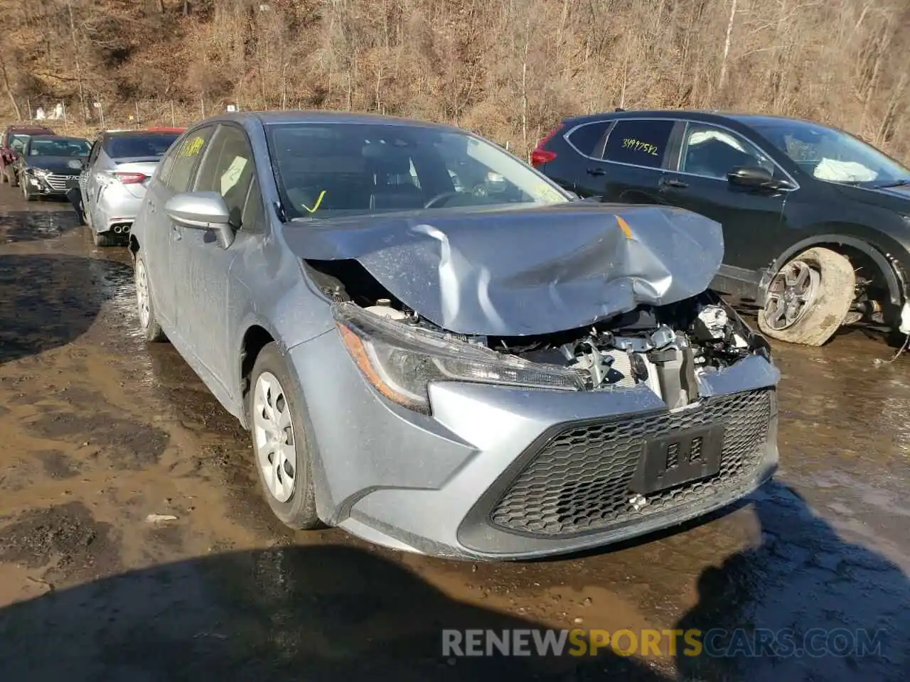 1 Photograph of a damaged car JTDEPMAE8MJ182243 TOYOTA COROLLA 2021